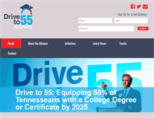 Tablet Screenshot of driveto55.org